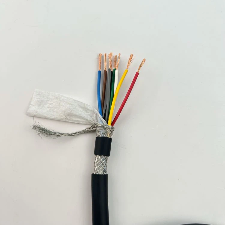 8-yadroli moslashuvchan oʻralgan juft ekranlangan kabel